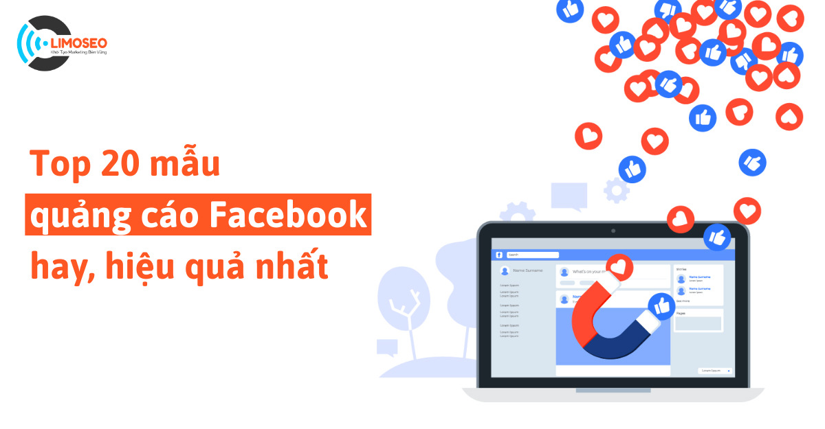 Top 20 mẫu quảng cáo Facebook hay