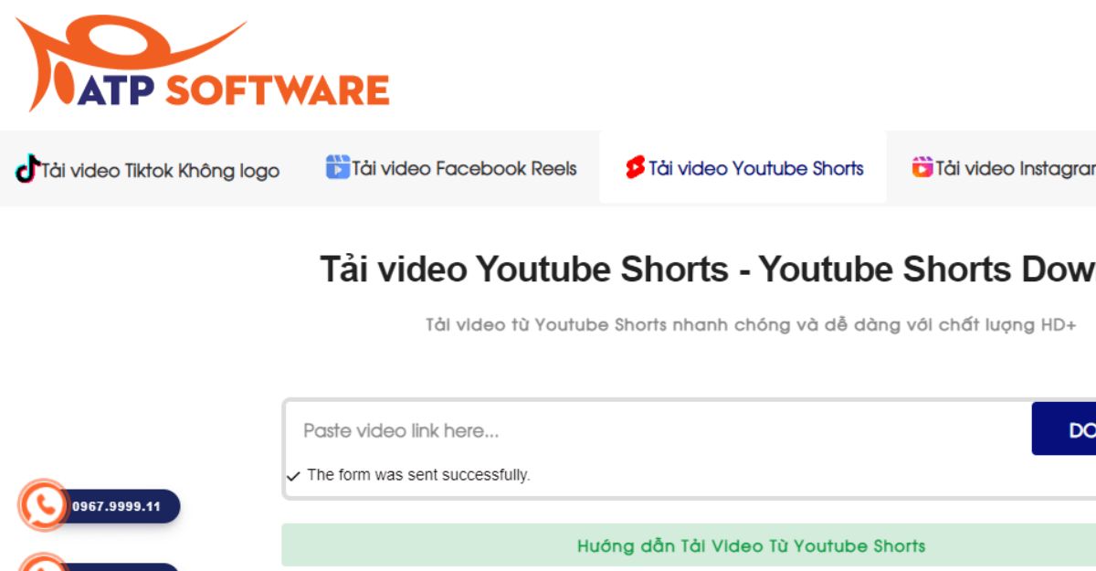 Youtube Shorts Download của ATPSoftware