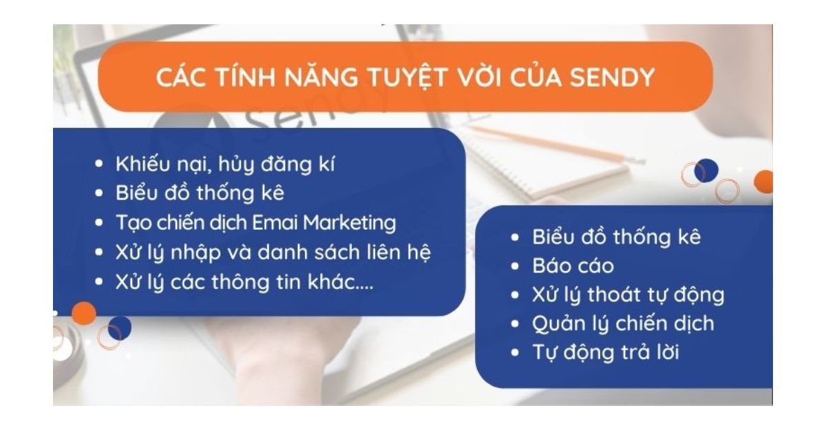 Các tính năng của Sendy là gì?