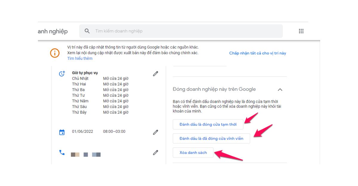 Cách ẩn doanh nghiệp trên google maps hoàn toàn