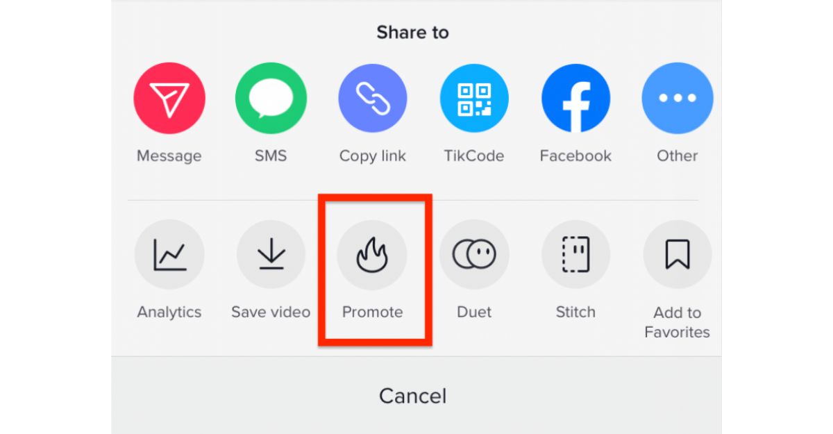 Cách truy cập TikTok Promote