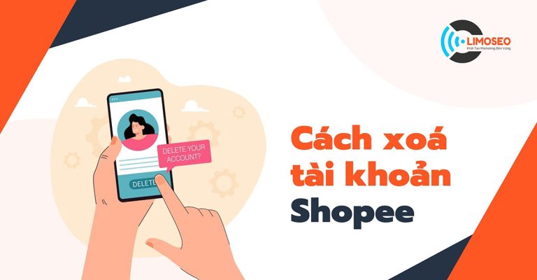 cách xoá tài khoản shopee