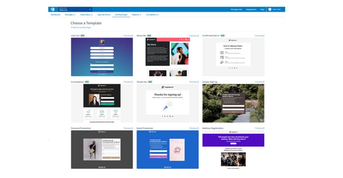 Cho phép tạo trang landing pages bán hàng