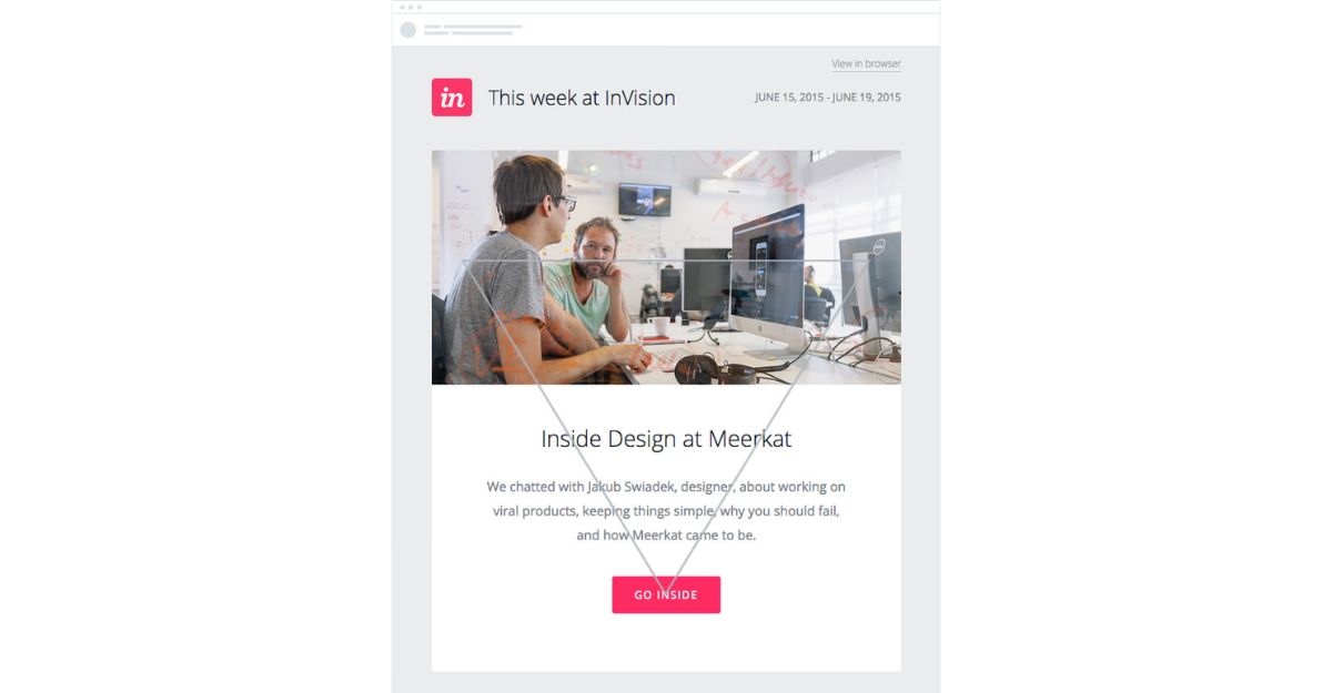 Chọn mẫu email hoặc thiết kế email riêng