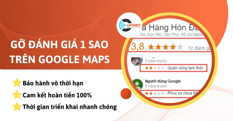 dịch vụ gỡ đánh giá 1 sao trên google maps