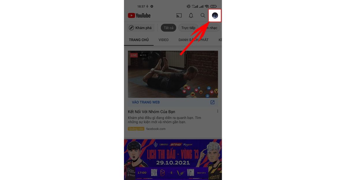 Hướng dẫn thay ảnh bìa youtube trên điện thoại nhanh