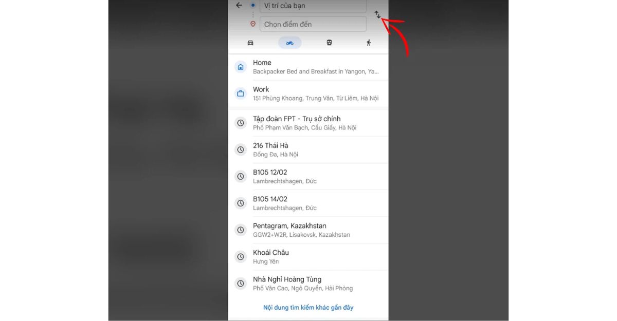 ký hiệu trên google map