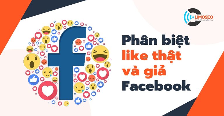 phân biệt like thật và giả facebook