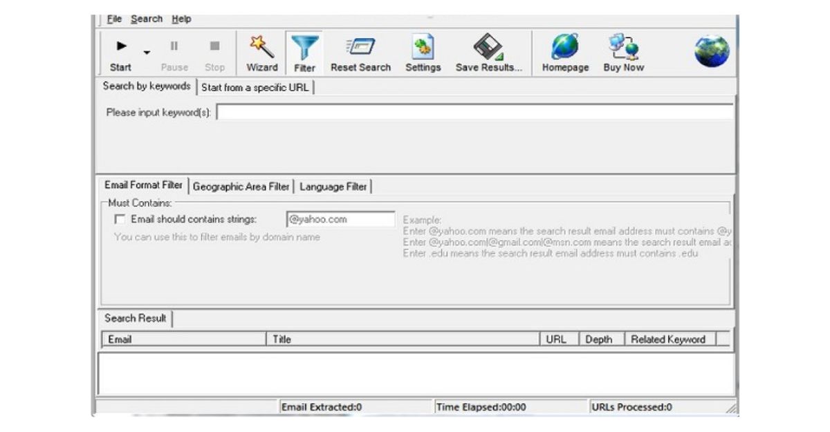 Phần mềm Super Email Spider