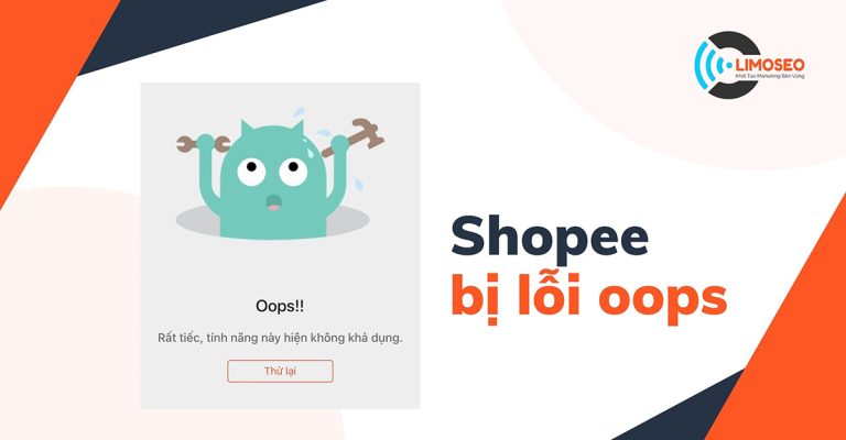 Shopee bị lỗi oops