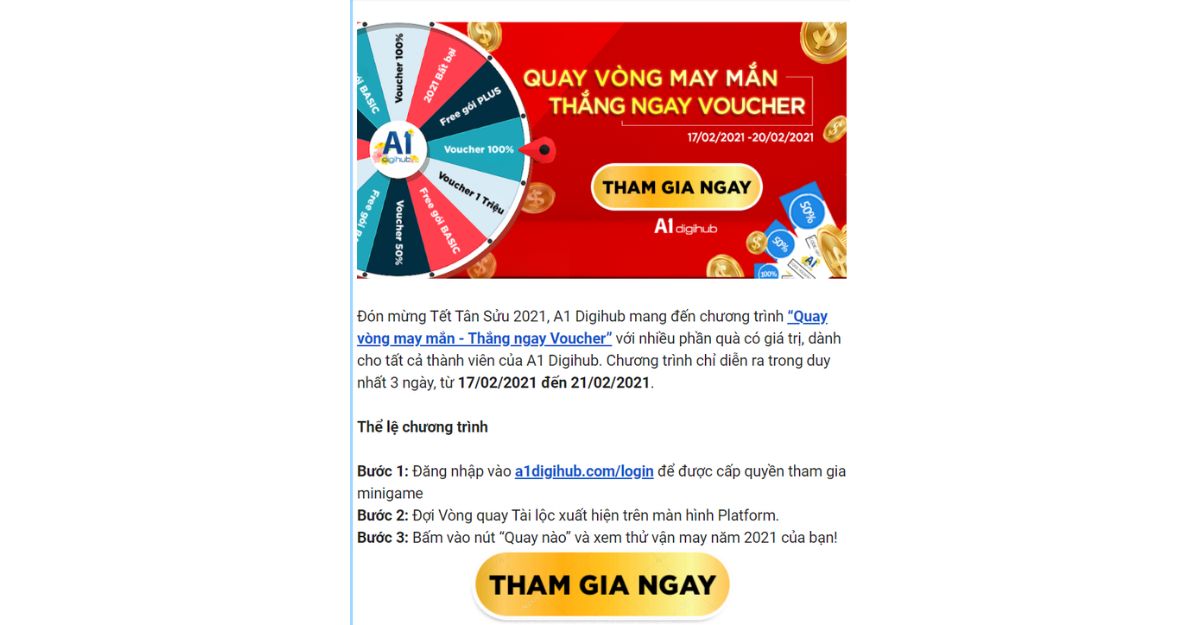 Sử dụng màu sắc trong thiết kế email marketing