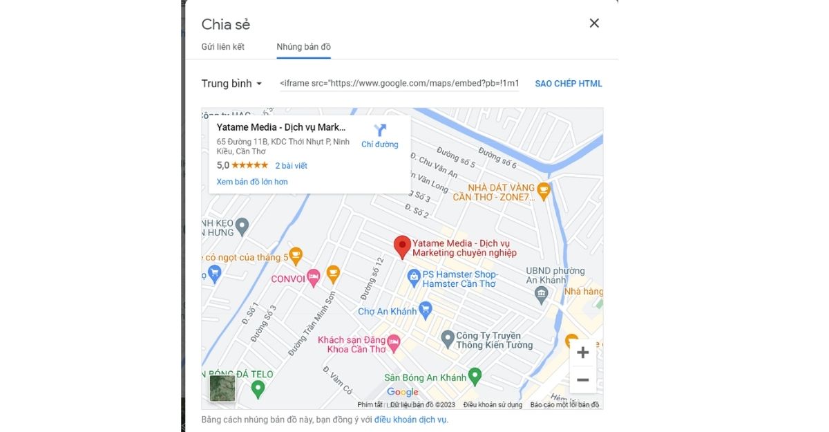 Tại sao cần lấy link Google Map?