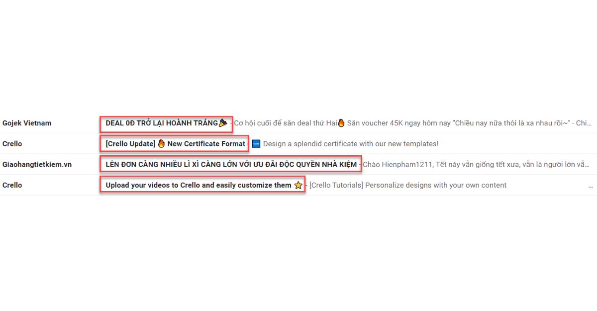 Viết tiêu đề email marketing hấp dẫn