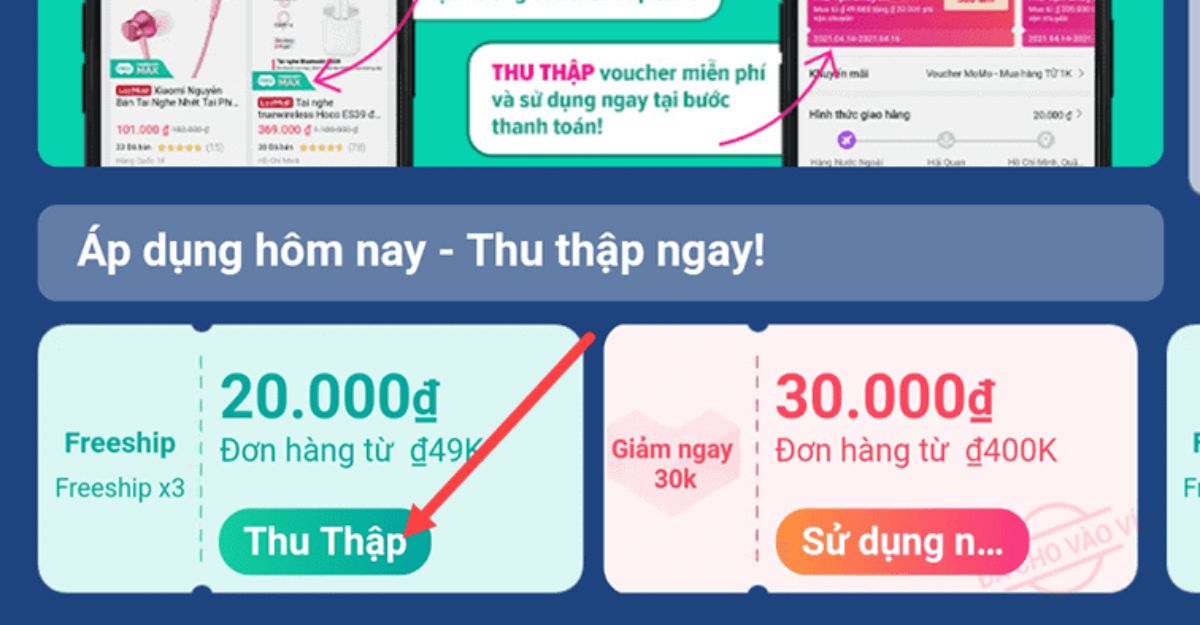 Bạn có thể dễ dàng lấy mã trên trang mã giảm giá