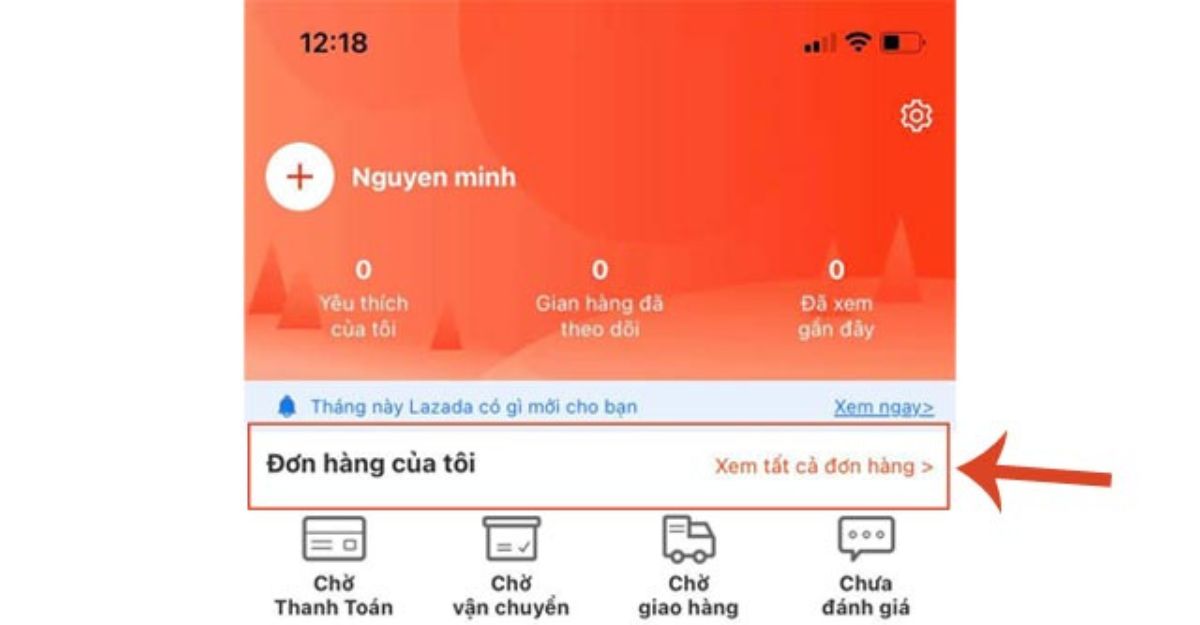 Bước 2_ Truy cập vào trang đơn hàng của bạn