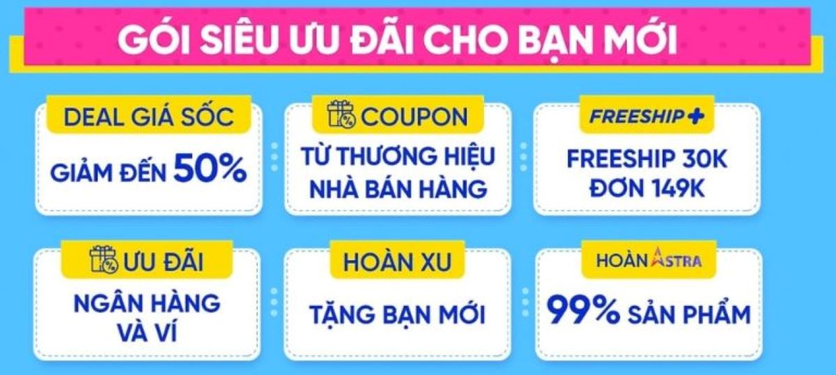 Các ưu đãi mã giảm giá Tiki dành cho khách hàng mới