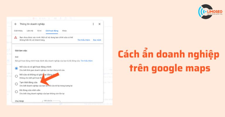 Cách ẩn doanh nghiệp trên google maps