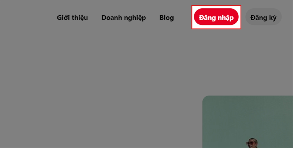 Cách bật tính năng tin nhắn trên Pinterest bước 1