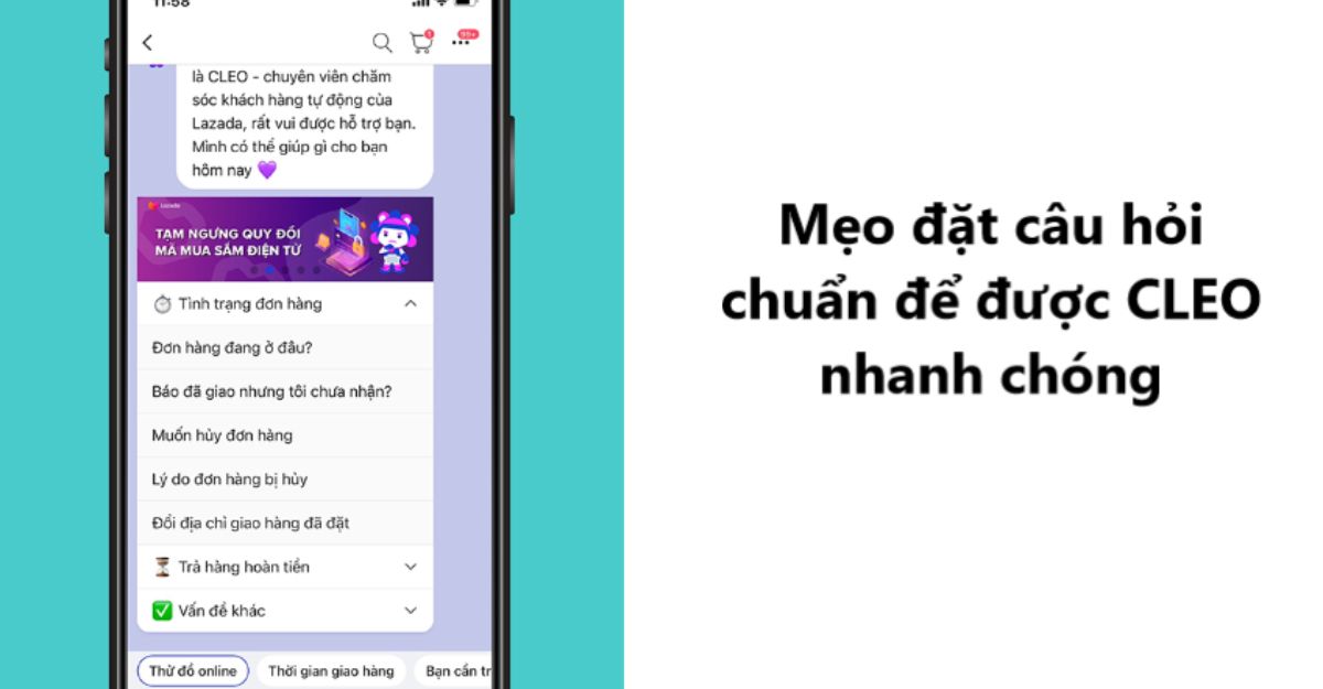 Cách đặt câu hỏi cho CLEO