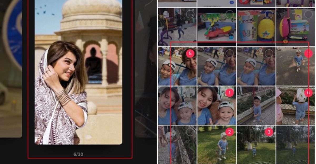 Cách ghép ảnh trên Pinterest bằng TikTok