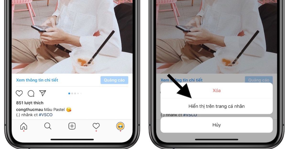 Cách hiển thị lại bài viết đã ẩn trên Instagram