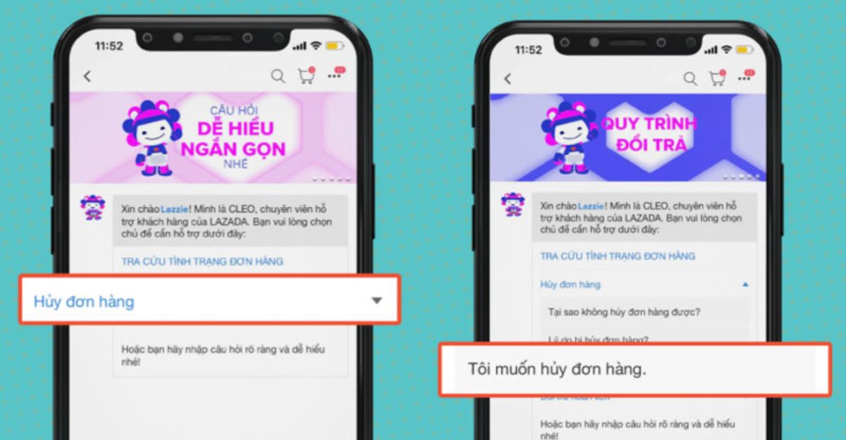 Cách hủy đơn hàng và hoàn tiền