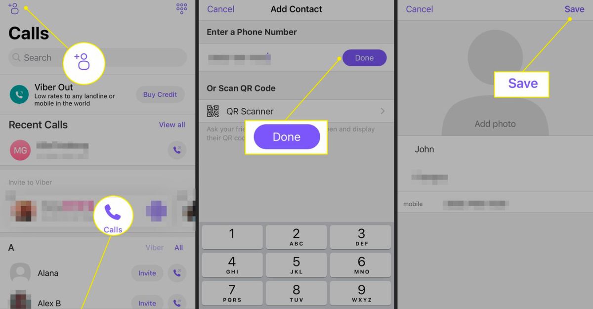 Cách kết bạn trên Viber qua số điện thoại