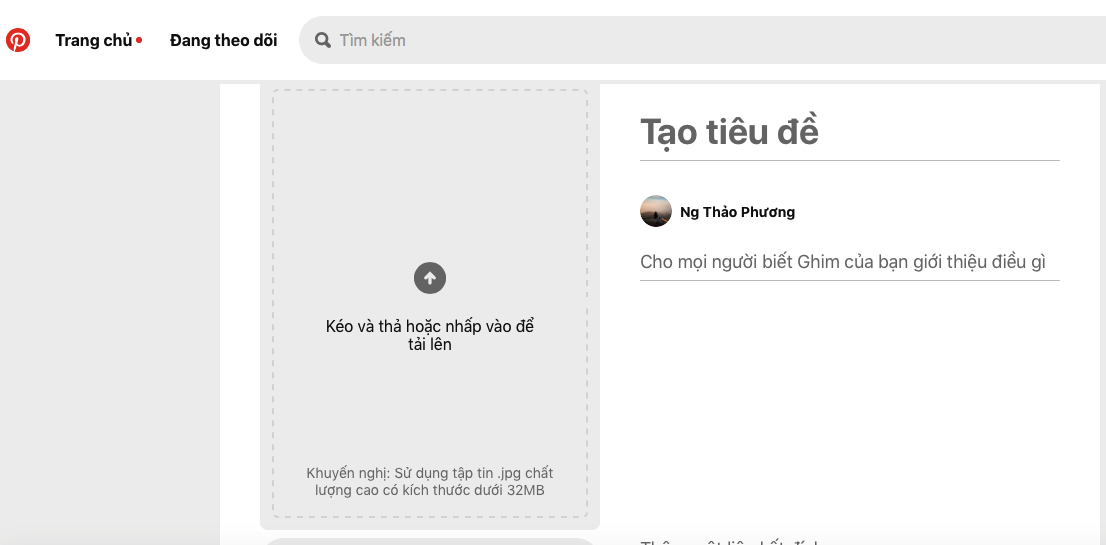 Cách sử dụng Pinterest cho doanh nghiệp để tăng lưu lượng bước 1