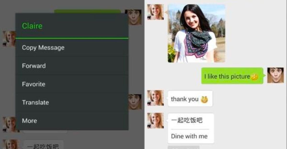 Cách sử dụng chức năng dịch tin nhắn trên Wechat