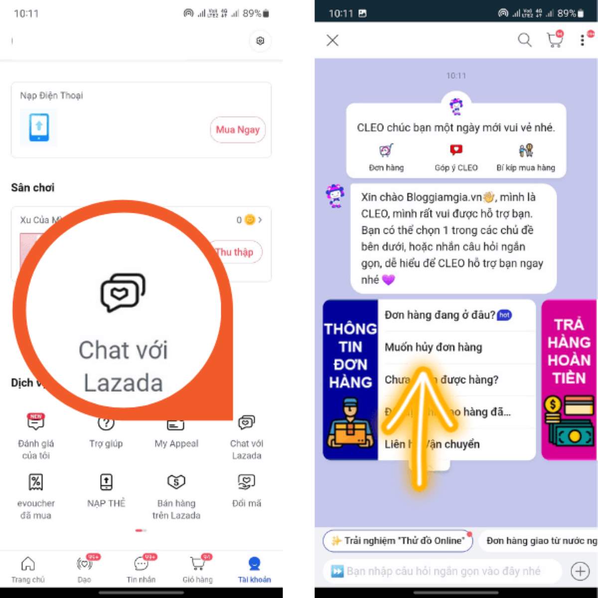 Cách sửa lỗi không thể thu thập được voucher Lazada liện hệ bộ phận