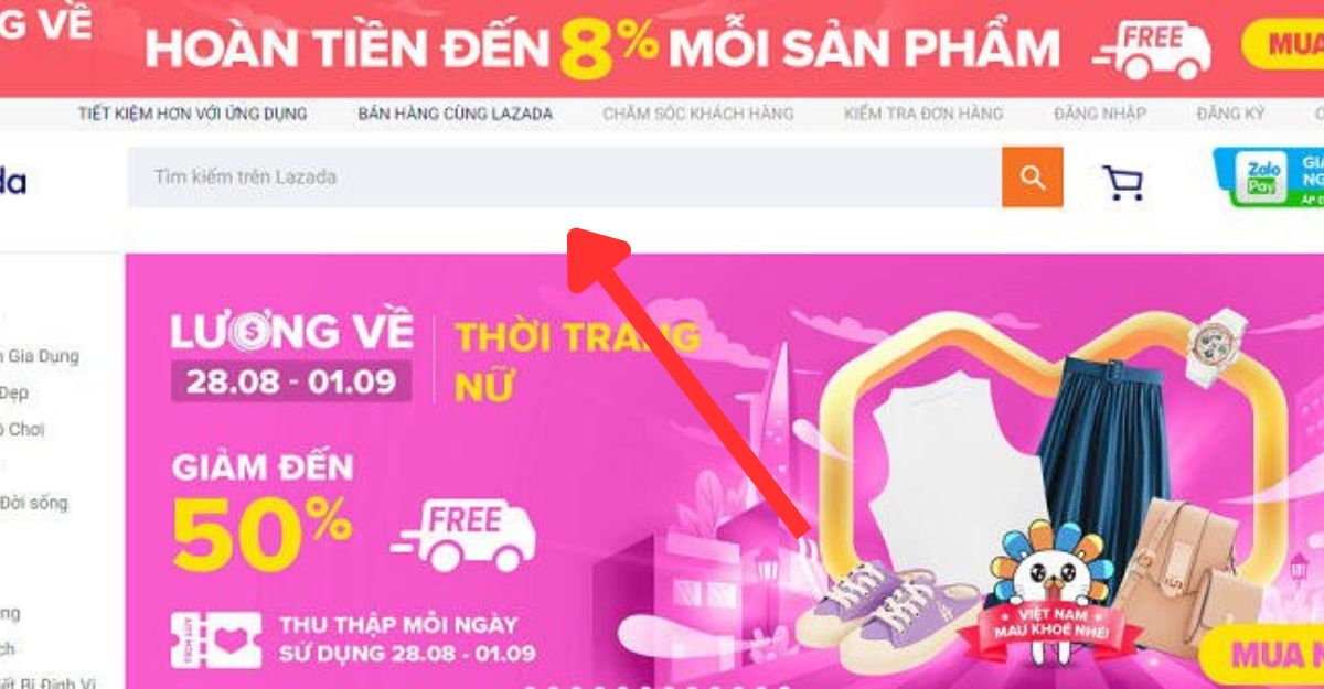Cách tìm shop trên lazada bằng tên