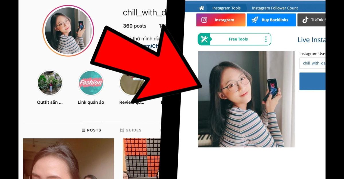 Cách xem ảnh đại diện trên Instagram với chất lượng cao
