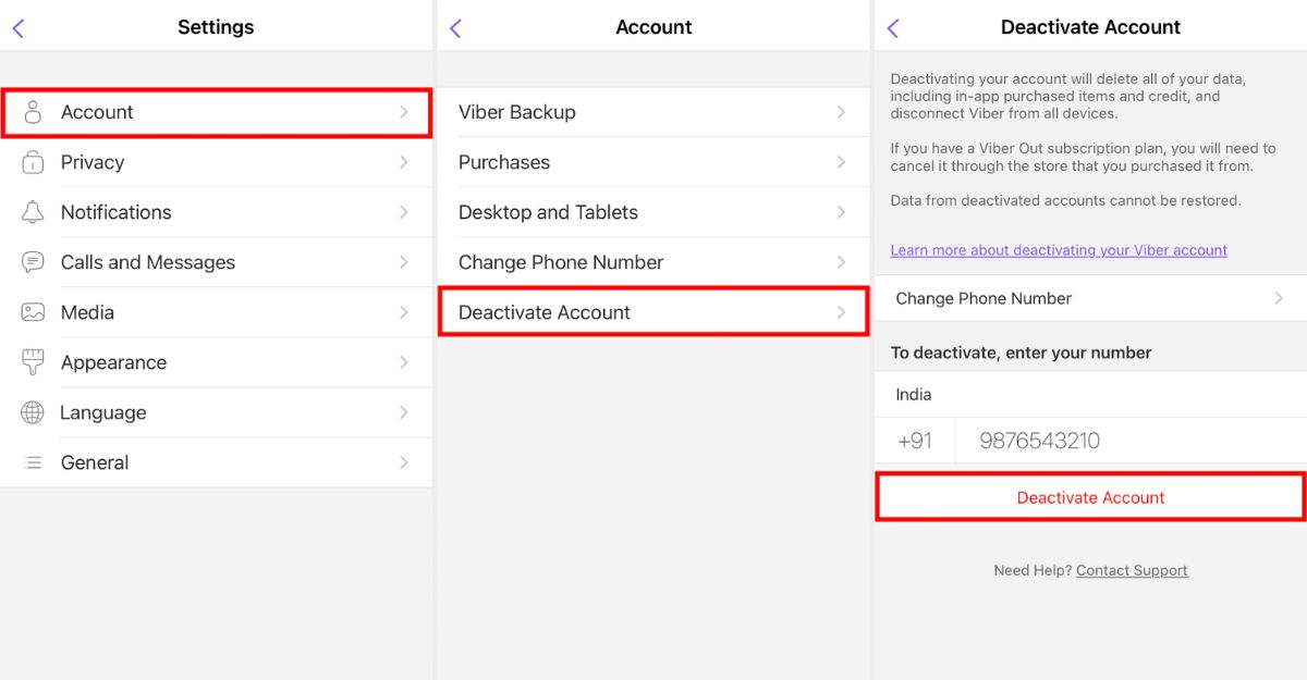 Cách xóa Viber trên điện thoại