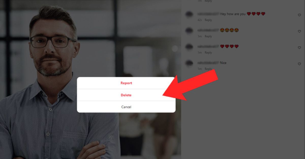 Cách xóa bình luận trên Instagram trên máy tính