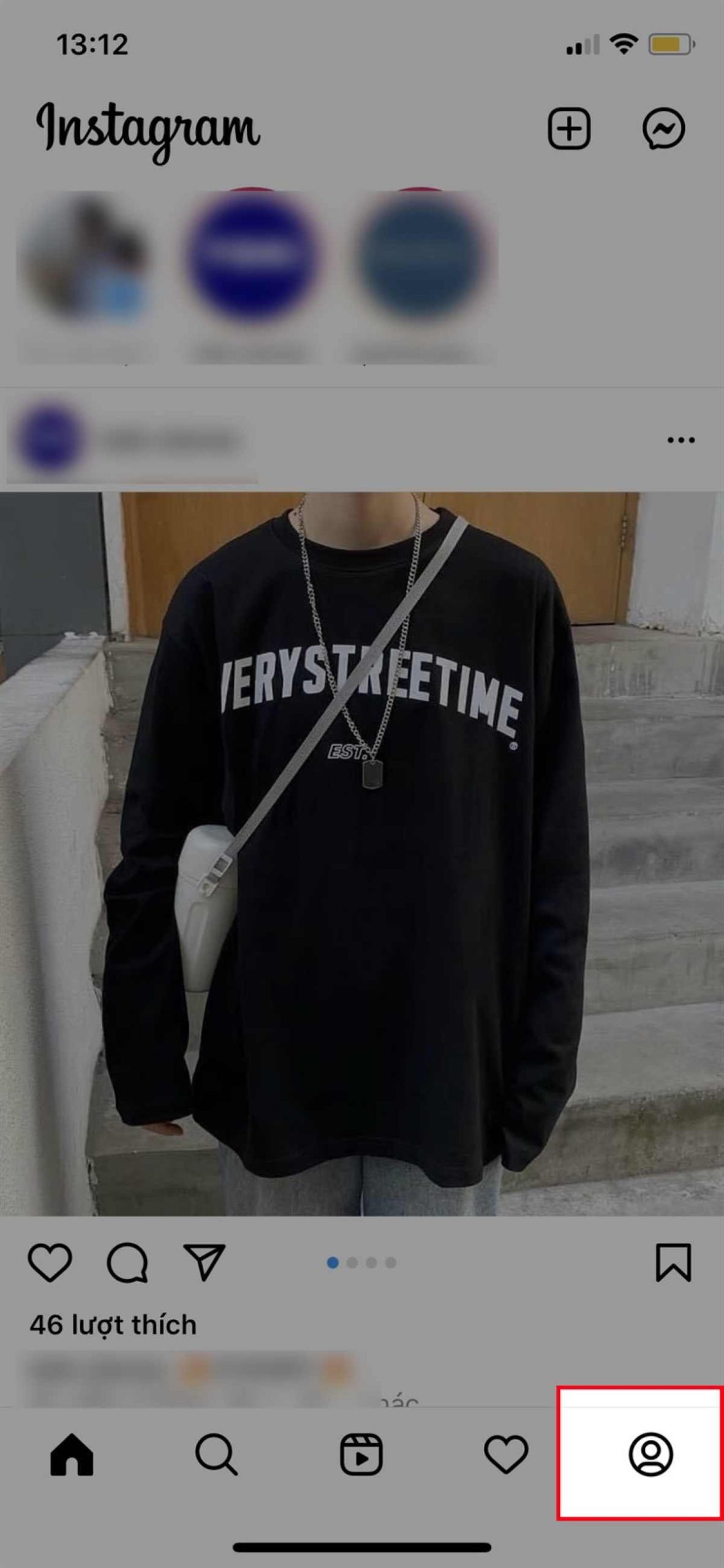 Cách xoá người theo dõi trên Instagram bằng điện thoại bước 1