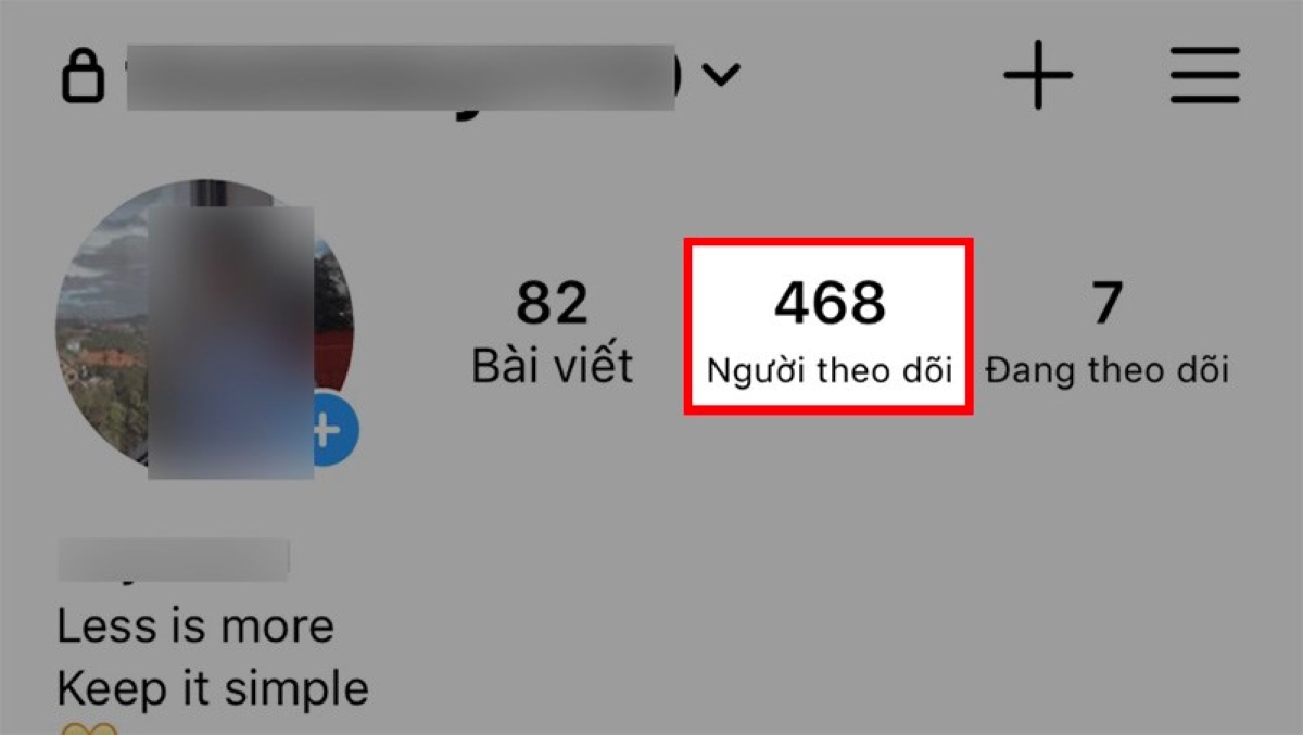 Cách xoá người theo dõi trên Instagram bằng điện thoại bước 2