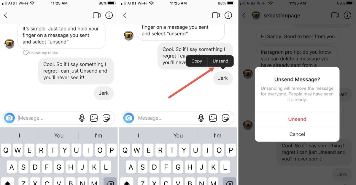 Cách xóa tin nhắn trên Instagram trên điện thoại
