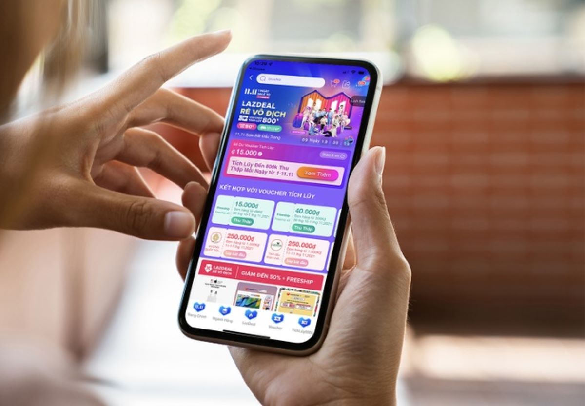 Chuyển xu Lazada qua mã QR bước1