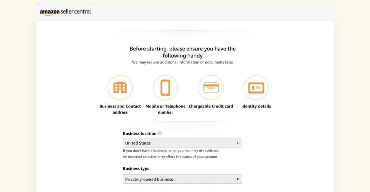 Đăng ký tài khoản seller trên Amazon