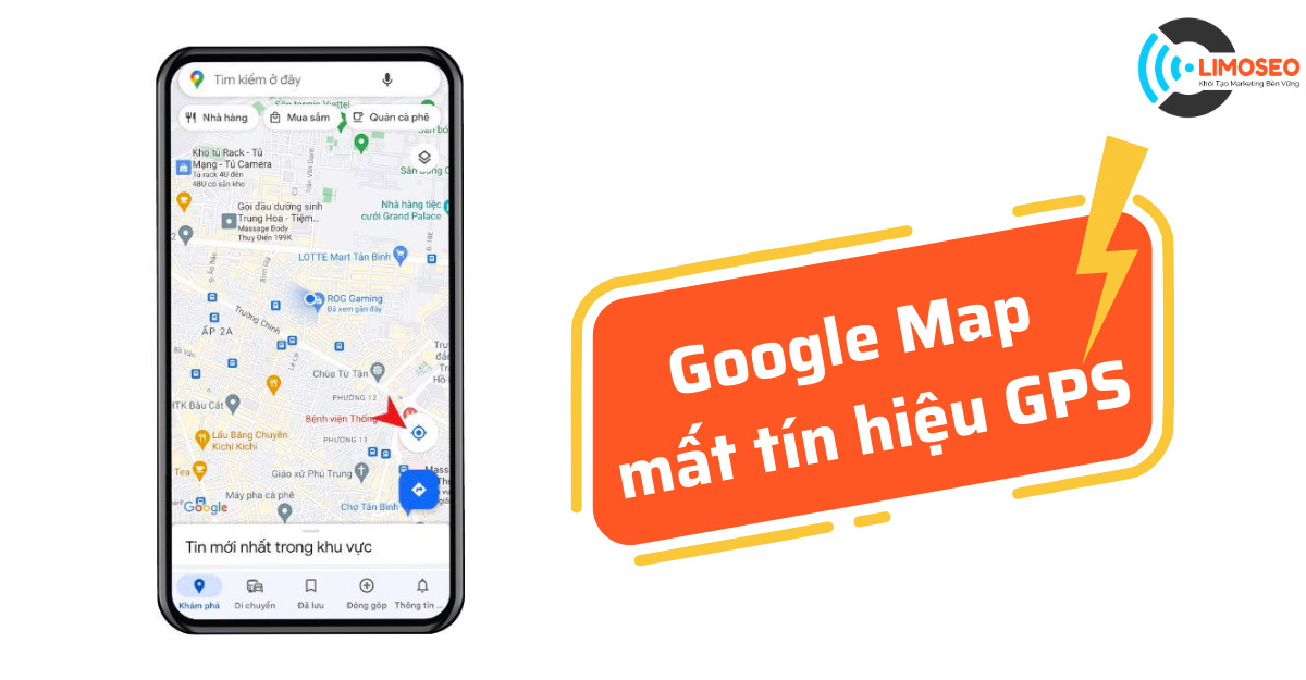Google map mất tín hiệu GPS