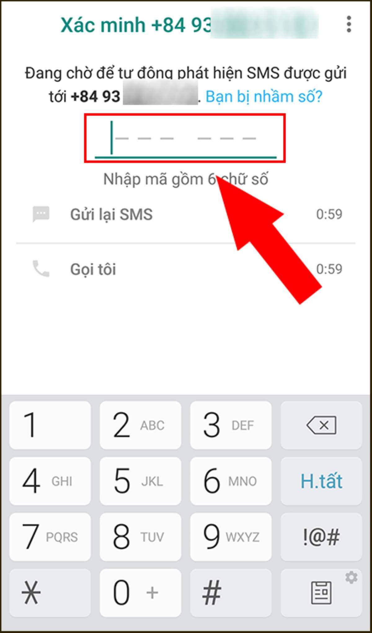 Hướng dẫn cách đăng ký tài khoản ứng dụng Whatsapp bước 3