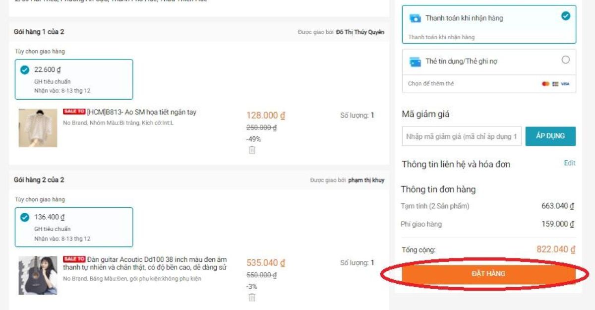 Hướng dẫn gộp đơn hàng trên Lazada để tiết kiệm phí vận chuyển