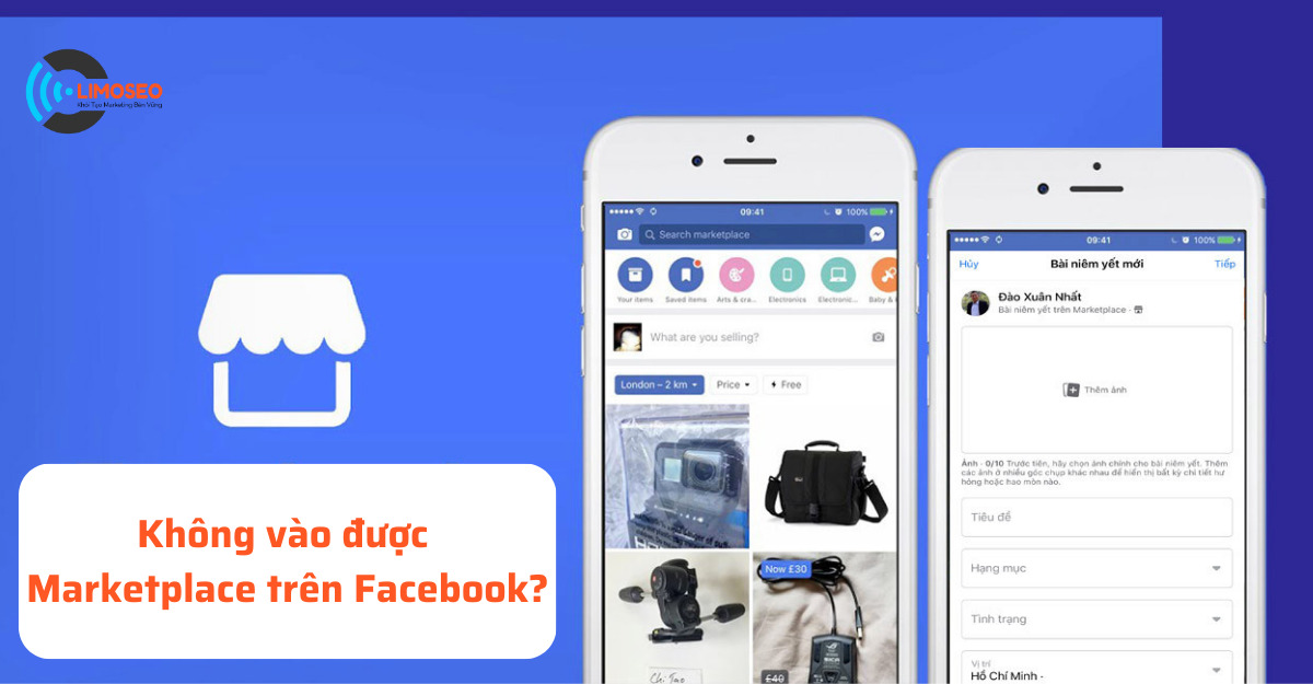 Không vào được Marketplace trên Facebook