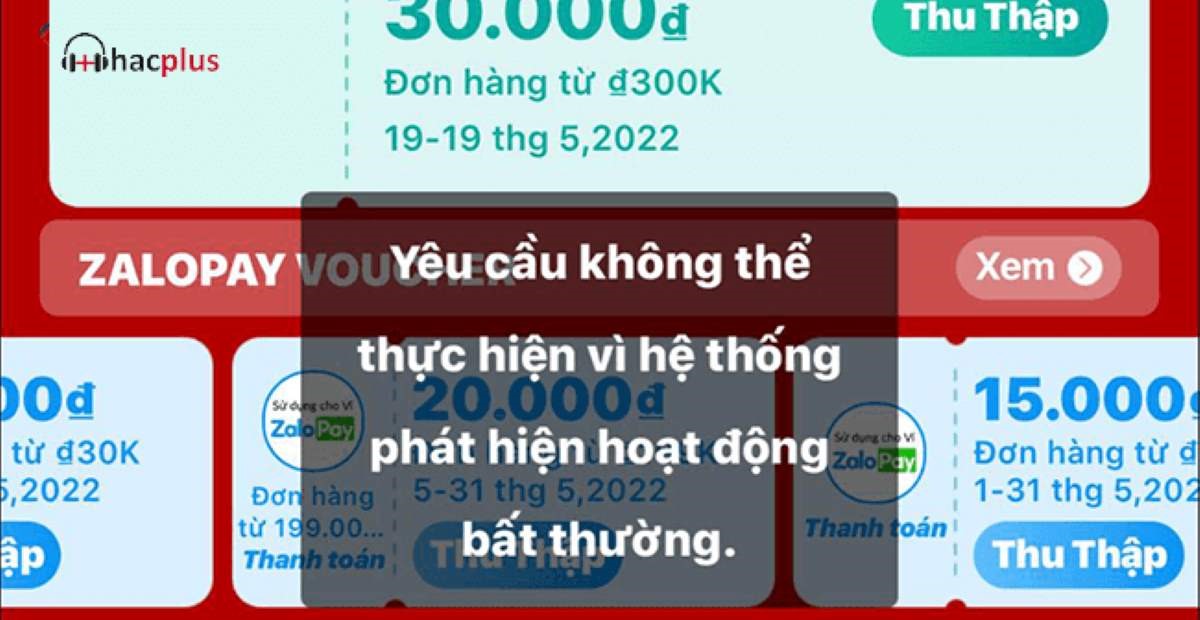 Lỗi Lazada hệ thống phát hiện bất thường nguyên nhân