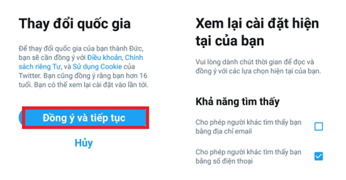 Lợi ích của cách đổi quốc gia trên Twitter
