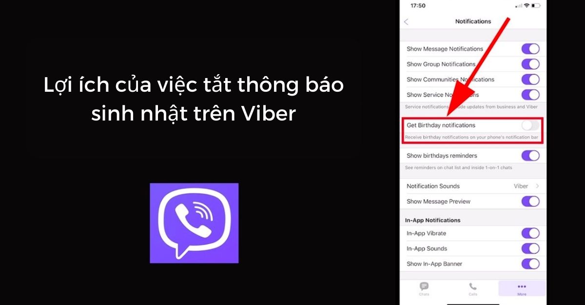 Lợi ích của việc tắt thông báo sinh nhật trên Viber