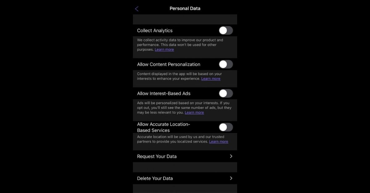Quản lý Privacy settings để chặn những quảng cáo riêng tư