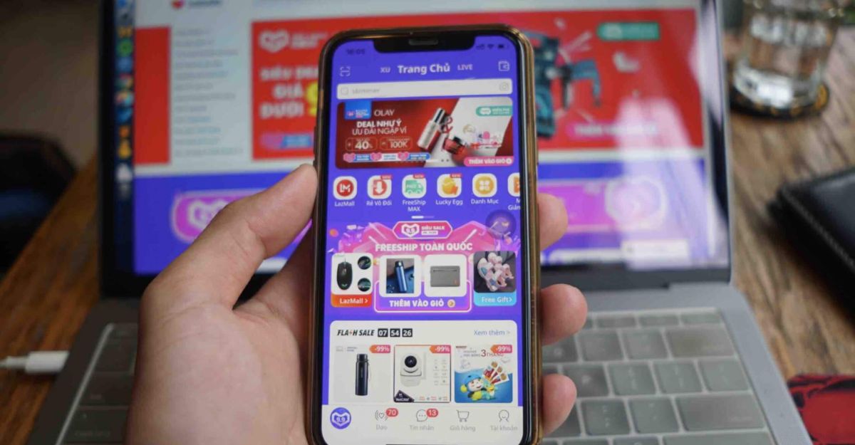 Sản phẩm được kinh doanh trên Lazada