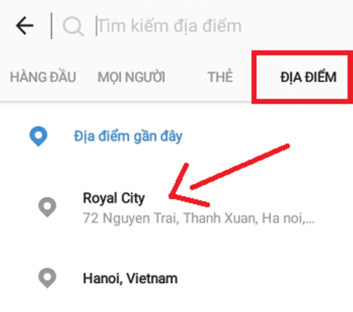 Sử dụng hashtag liên quan đến nội dung sử dụng hastag địa điểm