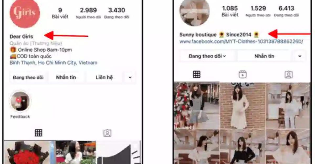 Sử dụng tên đăng nhập hoặc biệt danh trên Instagram để tìm kiếm trên Facebook